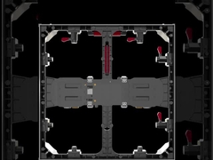 500×500×68mm cả trong nhà và ngoài trời Die-đóng Aluminium LED Cabinet