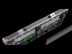 Bộ tủ nội thất nhôm 640 * 360 * 48mm cho các mô-đun màn hình LED 320 * 180mm