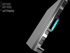 500mm * 1000mm * 67mm Ánh nhôm Bộ quần áo cho màn hình led 250 * 250mm mô-đun