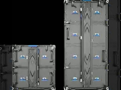 Tủ 500mm*500mm và 500mm*1000mm phù hợp với module màn hình LED 250mm*250mm