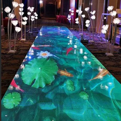 Điều khiển DMX, Sàn LED Bền bỉ, Tấm lát sàn trong nhà / ngoài trời, Chất liệu hợp kim nhôm cao cấp