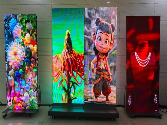 HD Indoor P2.5 gấp Bracket Poster màn hình LED cho trung tâm mua sắm Video Wall