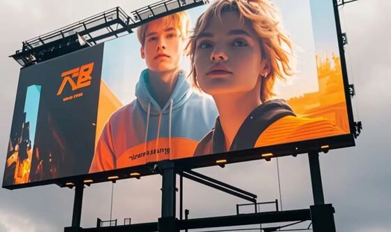 Outdoor P10 Long Life Wearable Iron Cabinet Led Display Screen For Advertising