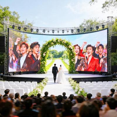 Đám cưới LED màn hình sân khấu nền P5 Led Wall Cho thuê Concert sân khấu nền