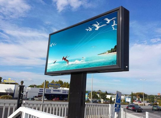 P6 Full Color Tường video Led ngoài trời Màn hình bảng hiệu LED Màn hình quảng cáo thương mại