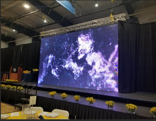 Màn hình phông nền sân khấu Led P3.91 đủ màu trong nhà FCC 64x64 Pixels Video Wall