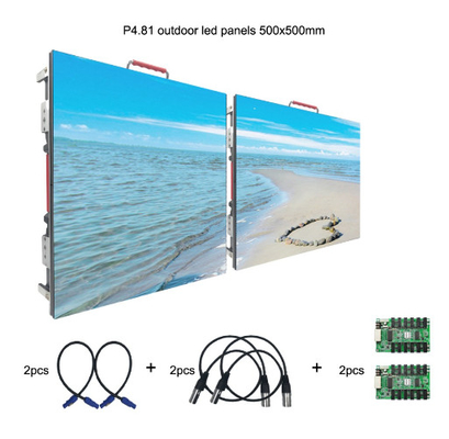 Tường video LED ngoài trời P4.81mm Độ sáng cho thuê Pixel Màn hình Led mỏng 4,81mm
