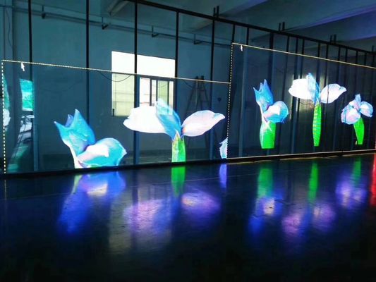 Màn hình LED kính trong suốt có độ minh bạch cao với góc nhìn rộng và tiêu thụ điện năng thấp cho sử dụng trong nhà và ngoài trời