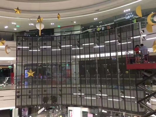 Màn hình LED kính trong suốt có độ minh bạch cao với góc nhìn rộng và tiêu thụ điện năng thấp cho sử dụng trong nhà và ngoài trời