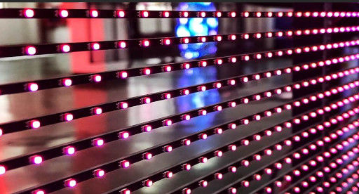 Bảo trì dễ dàng màn hình LED thủy tinh trong suốt 75% với tuổi thọ dài