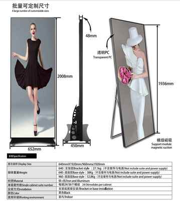 HD LED Poster Screen P2.5 Lớp lại hai mặt Show Shopping Mall Video Wall