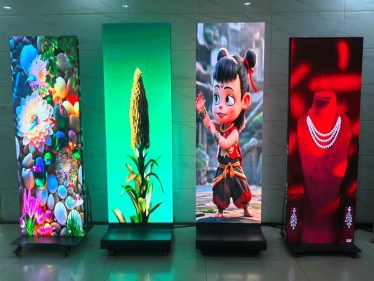 HD Indoor P2.5 gấp Bracket Poster màn hình LED cho trung tâm mua sắm Video Wall