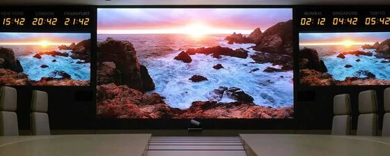 Ultra-mỏng 22,5mm Độ dày LED trọng lượng nhẹ Tủ độ phân giải cao cho phòng họp