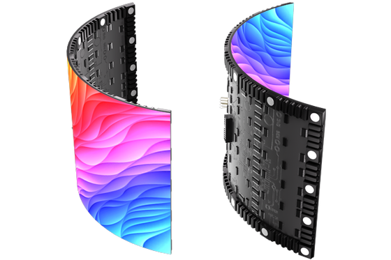 Full Color P5 1R1G1B Curved Led Display ngoài trời góc nhìn lớn