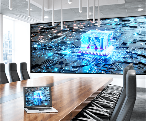 Màn hình LED Pixel nhỏ LONGDA P1.56 Tường video hội nghị màu đầy đủ trong nhà ISO9001