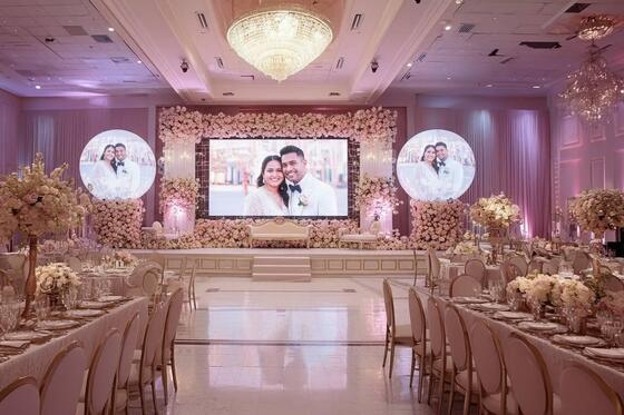 500x1000mm Cabinet Modular Led Display Panels Wedding LED Screen Cho thuê