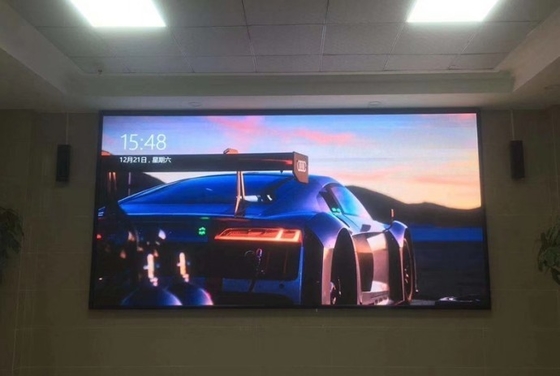 Màn hình hiển thị Led quảng cáo trong nhà đầy màu sắc 14bits P2 Led Video Wall 264V