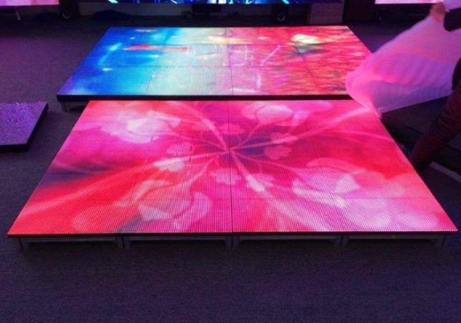 Cho thuê sàn khiêu vũ có ánh sáng Disco 43222 pixel / M2 250 * 250mm Khoảng cách xem 40m