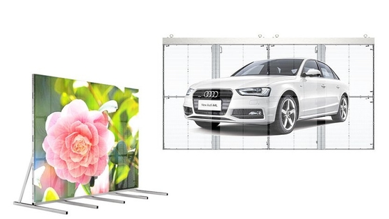 Cửa hàng màn hình LED kính trong suốt IC 2038 Cửa sổ 8 quét P3.9mm