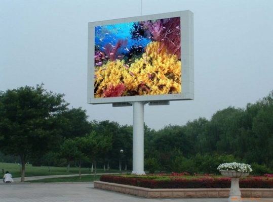ODM P4 Tường video Led ngoài trời ISO14001 1R1G1B Biển quảng cáo Led