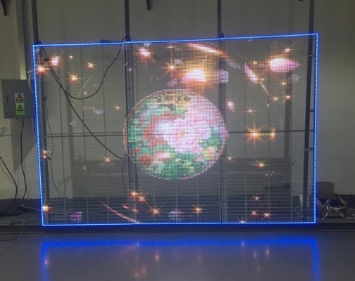 AC85V Màn hình LED video trong suốt Màn hình treo tường RGB Màn hình hiển thị cửa sổ Led RGB