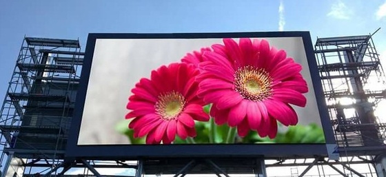 P4 1R1G1B Màn hình LED đầy đủ màu sắc IP65 Sắt chống nước Điện tử LED ngoài trời Tường video